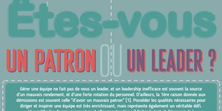 Infographie : Différences entre patron et leader : la lutte incessante entre pouvoir et leadership