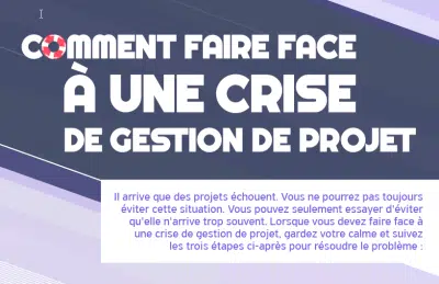 Infographie : comment faire face à une crise de gestion de projets