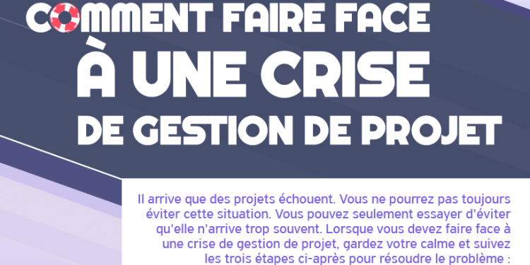 Infographie : comment faire face à une crise de gestion de projets