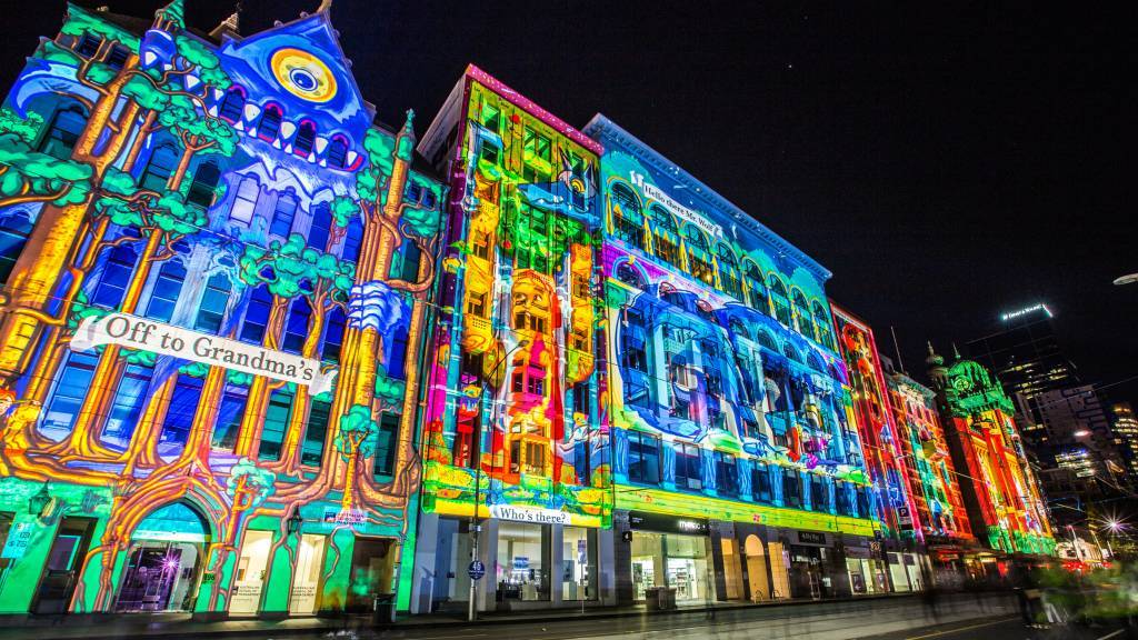 vidéo mapping bâtiment